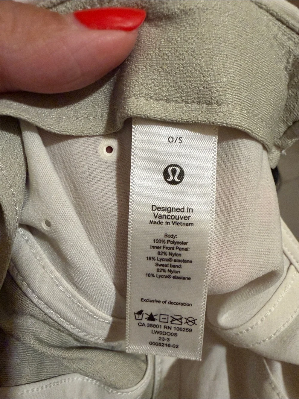 lululemon athletica White Logo Baseball Cap